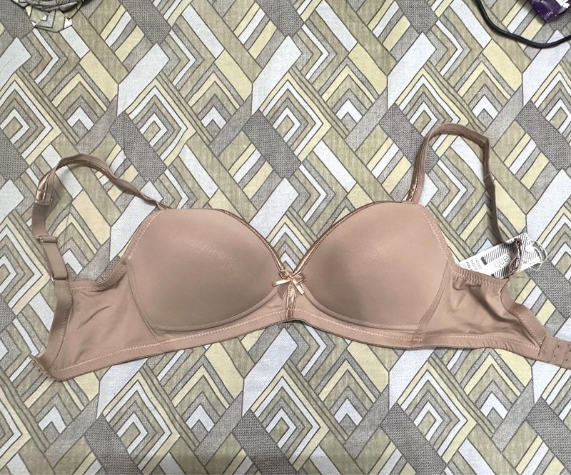 Brown Padded Bra
