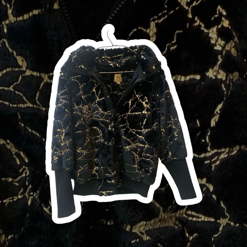 Black Jacket With Gold Stripes