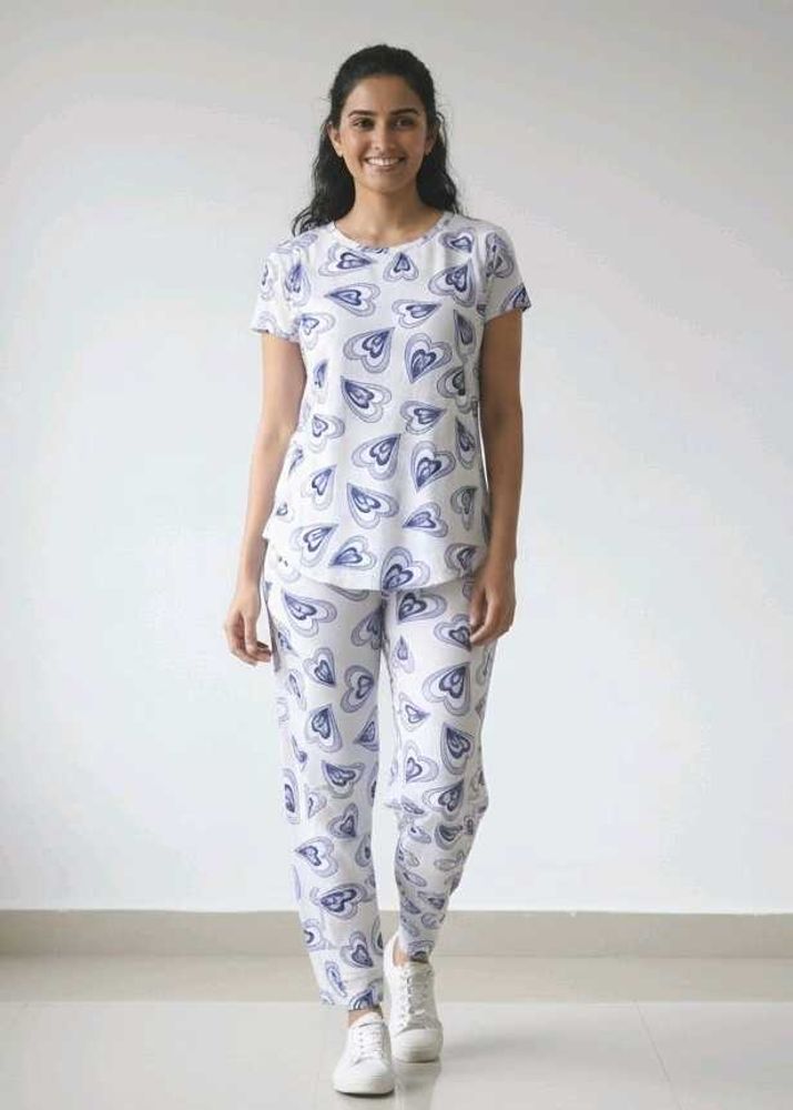Cute Printed Pajama Set