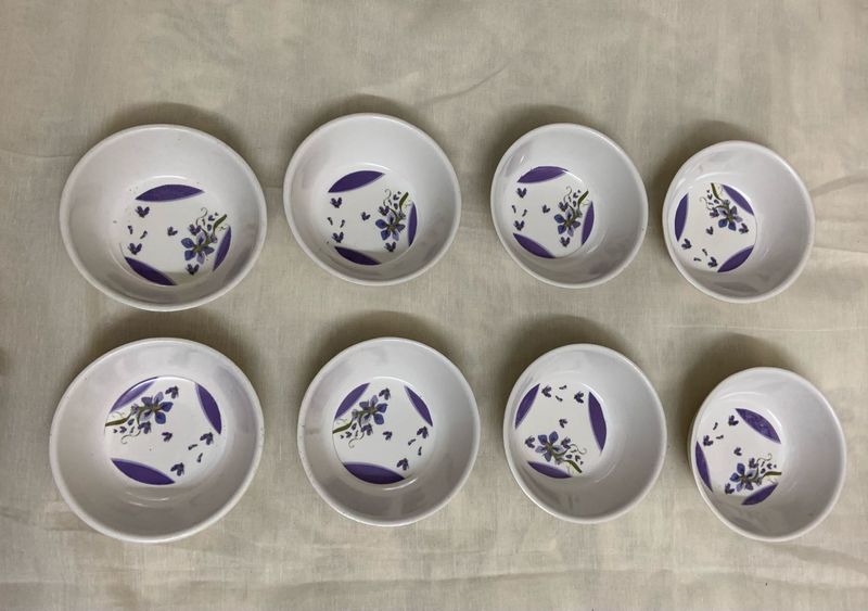 Combo Of 8 Melamine Katoris