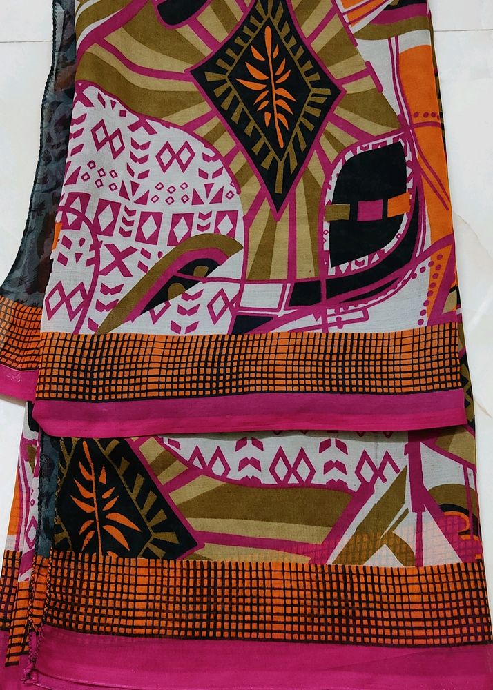 😍♥️Beautifull Printed Saree 😍♥️