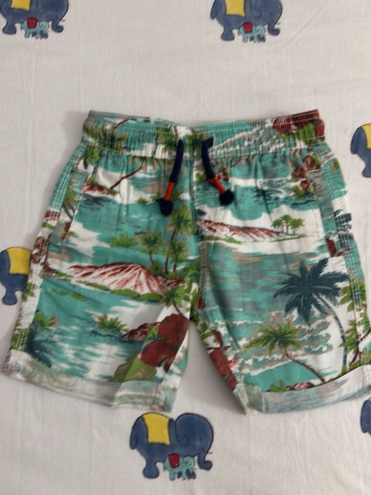 Boys Tropical Print Shorts
