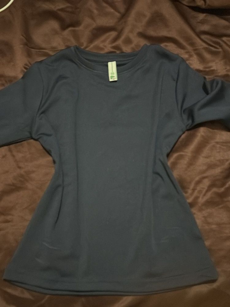 Newme Solid Full Sleeve Tshirt