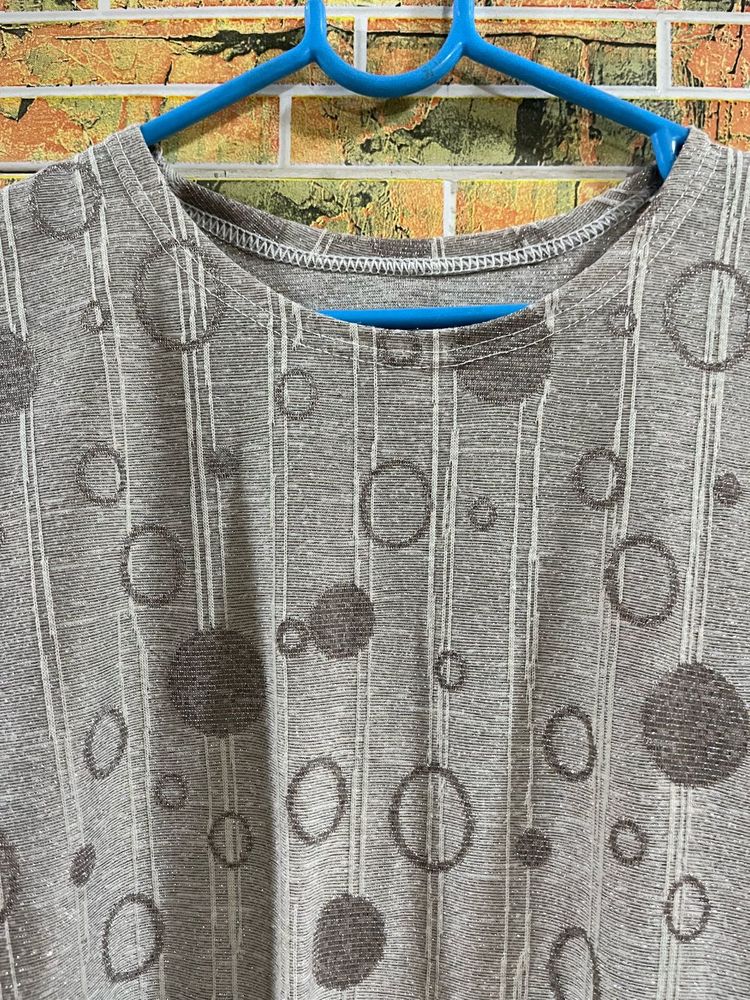 sparkle silver top