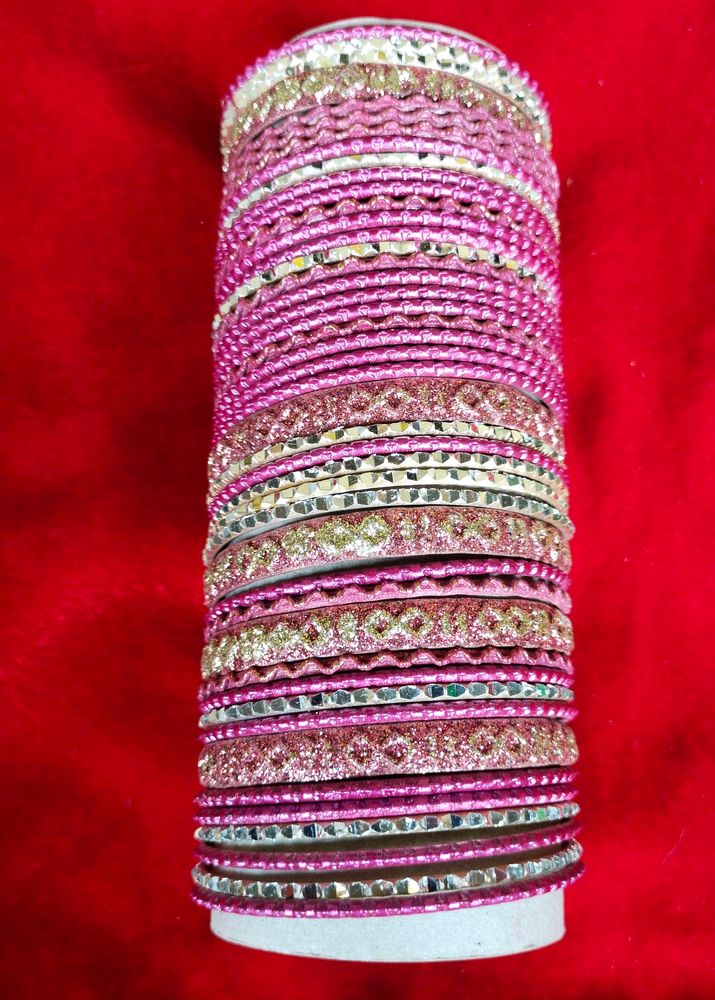 Women Golden Chudi Set