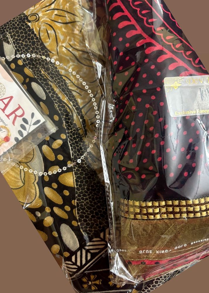 Combo Of New With Unstitched Blouse Sarees