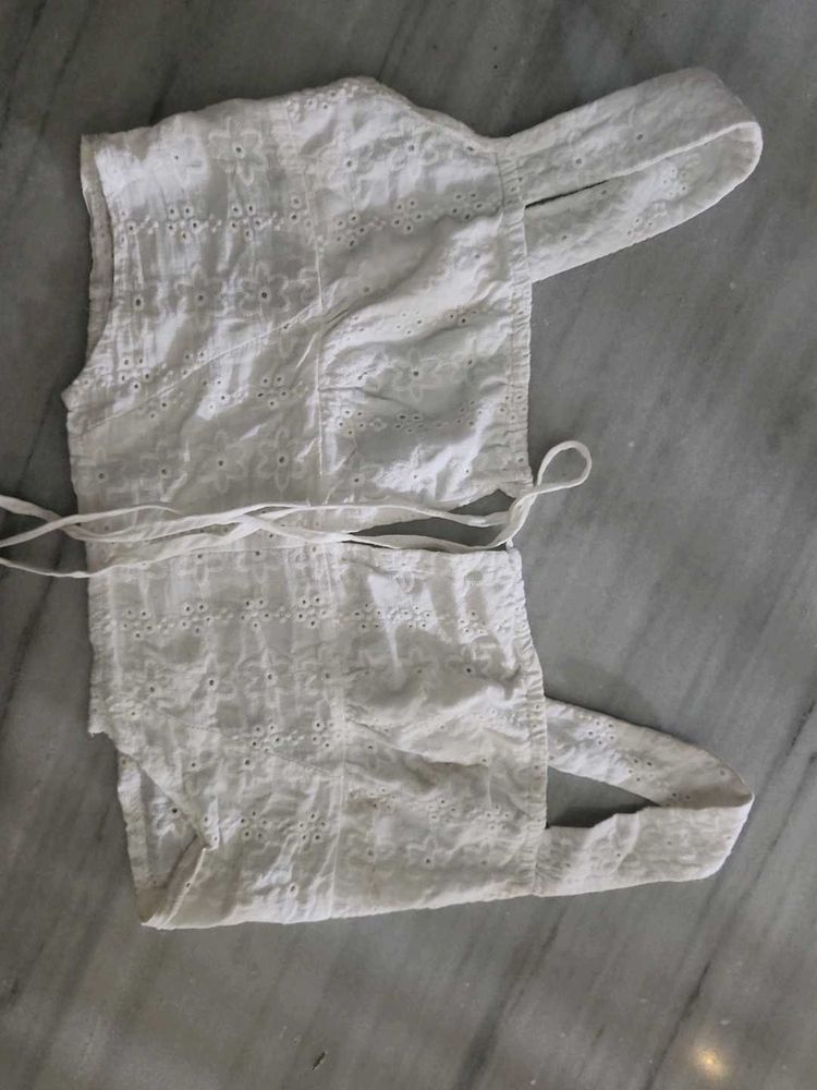 White Embroidered Blouse