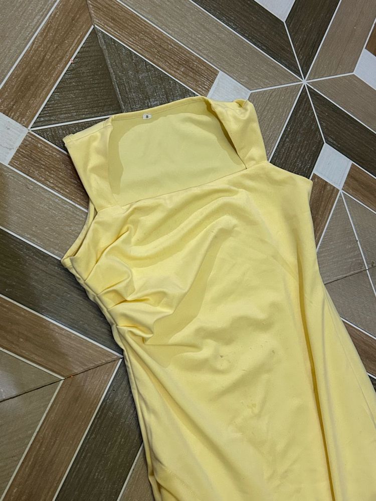 Butter Yellow Dress
