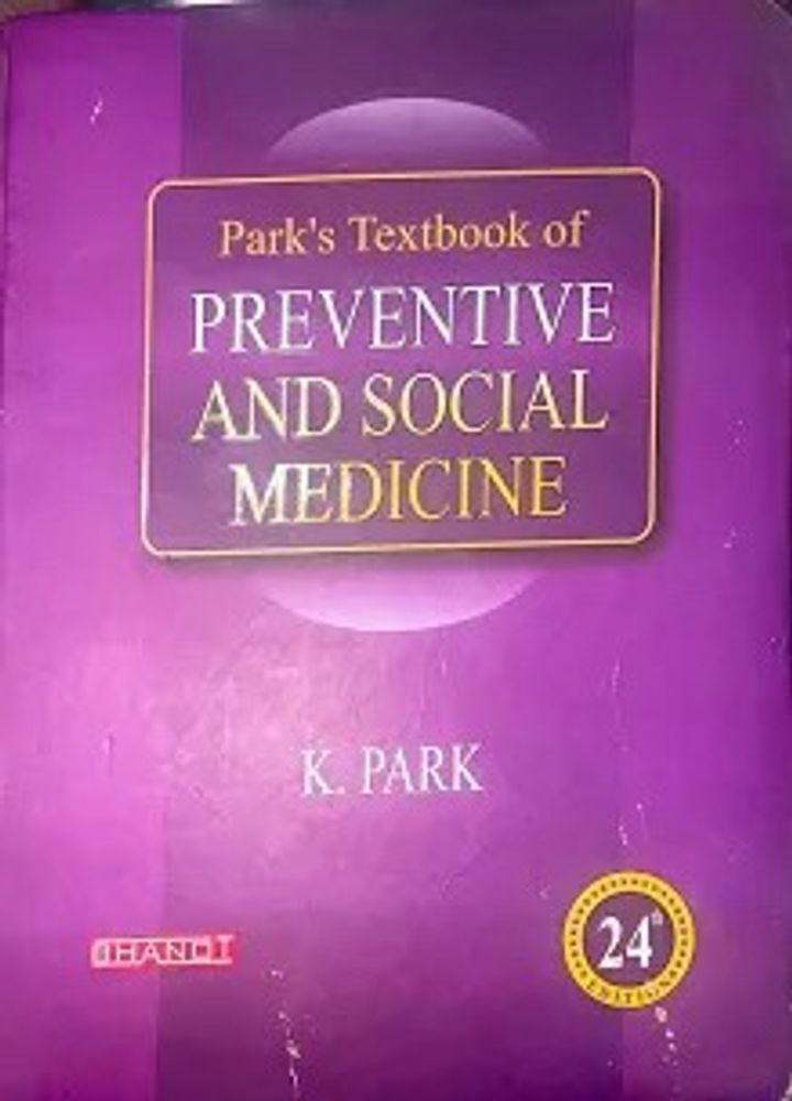 PARK Textbook Of Community medicine