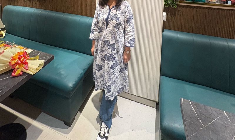 Women Zudio Cotton Kurti Casual Wear