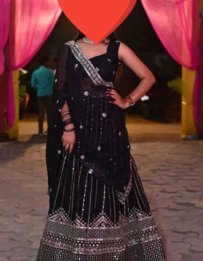 Black Lehenga Choli Set