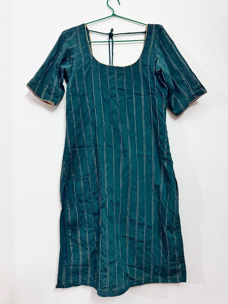 Green Striped Kurti