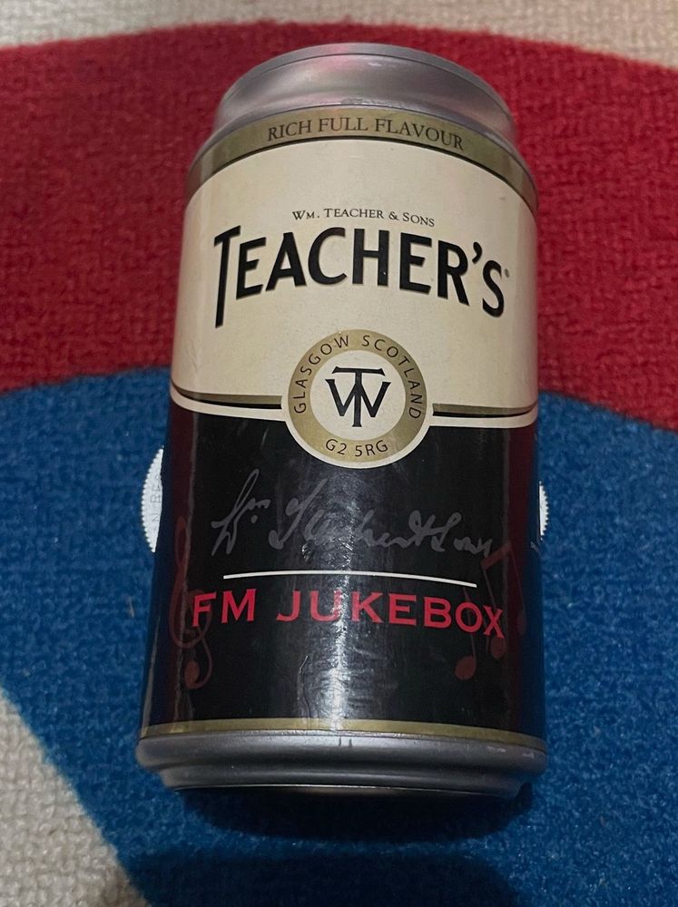 Vintage Teacher’s Can Shaped Radio