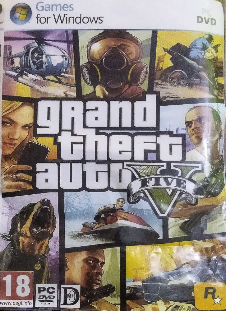 GTA V DVD/CD For Windows 7/8/10/11