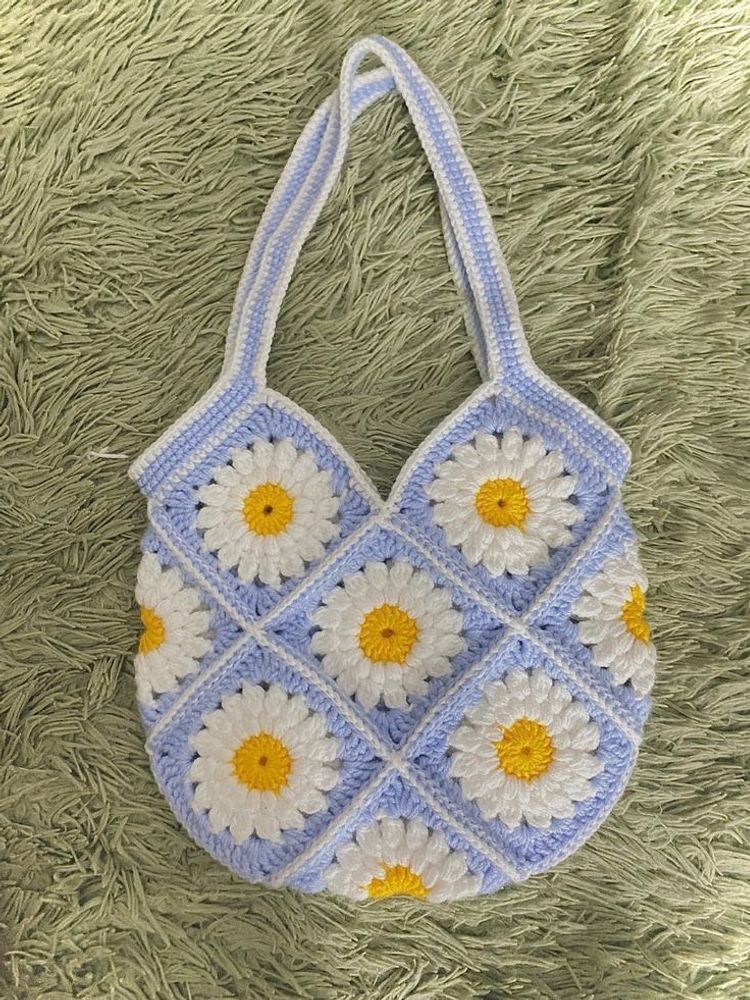 Crochet Daisy Bag