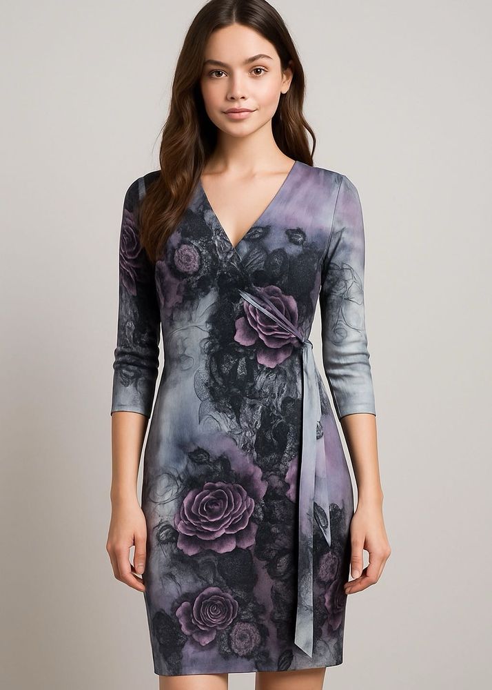 Floral Wrap Dress