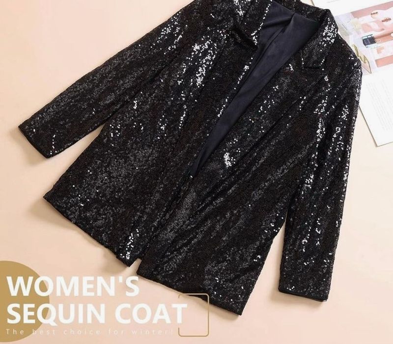 Sequin Coat - Party Ready