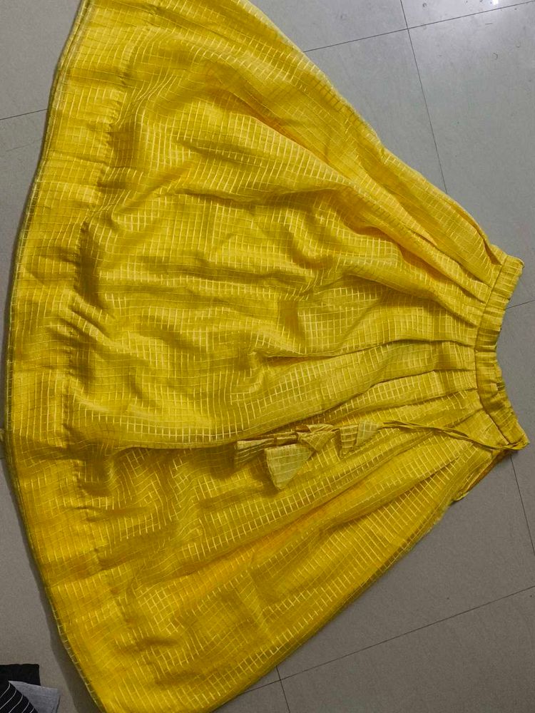 Yellow Ethnic Skirt with top