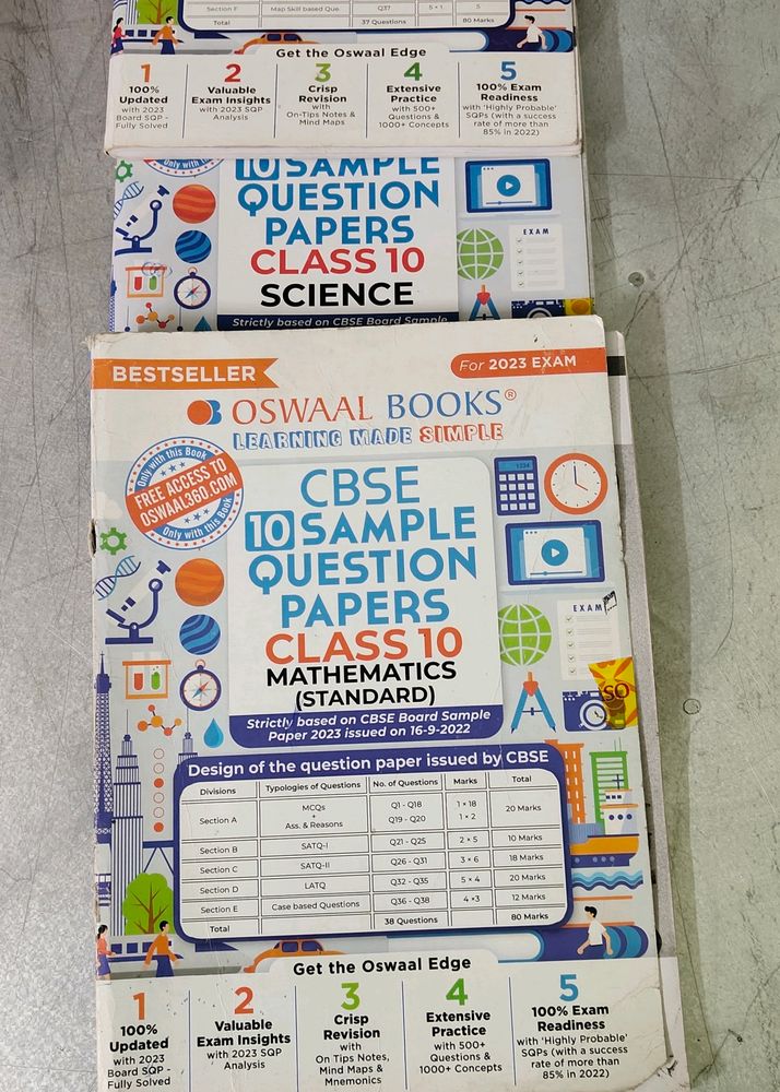 Class 10 MATHS SST SCIENCE Eng Sample Paper
