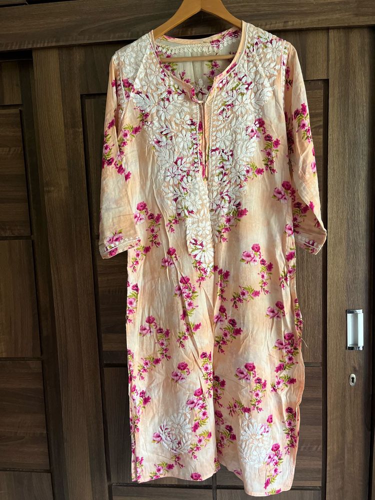 Mul cotton chikankari kurta