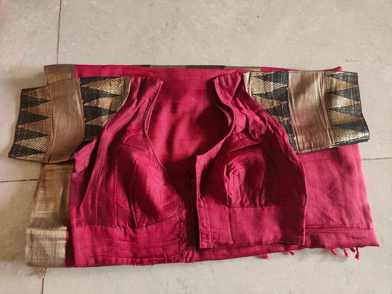Maroon Silk Saree