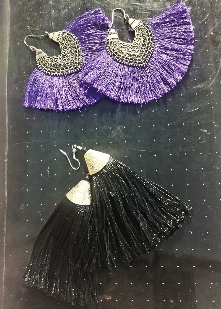 Set of 2 tassel earrings