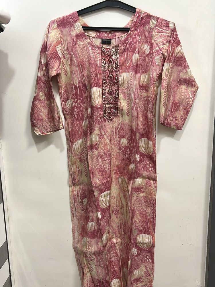 Floral Print Kurti (Size M)