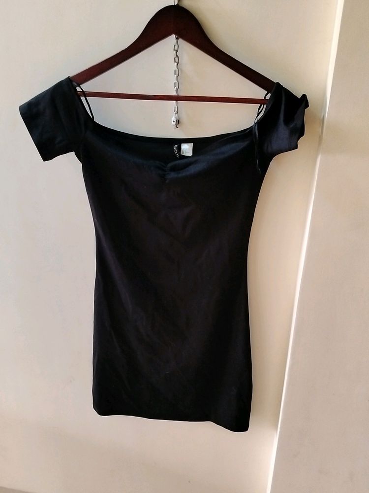 Cute Black Colour Off Shoulder One Piece