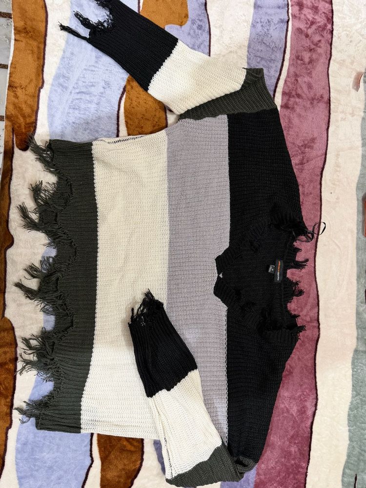 Striped Knit Sweater