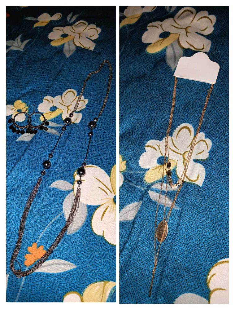 Combo Of  2  Necklace With Earrings At Very Low