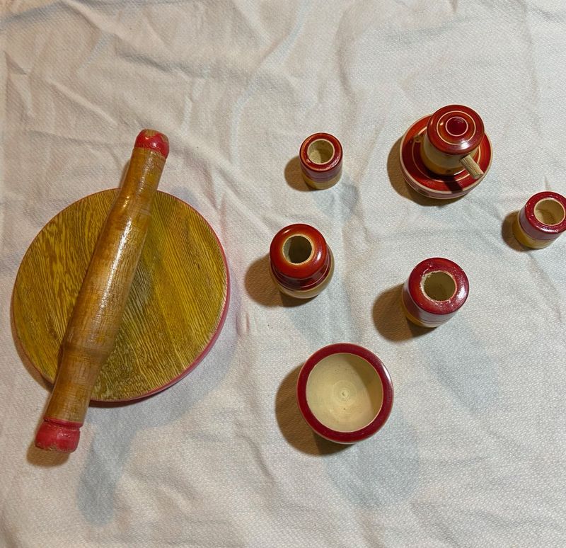 Wooden Kitchen Play Set