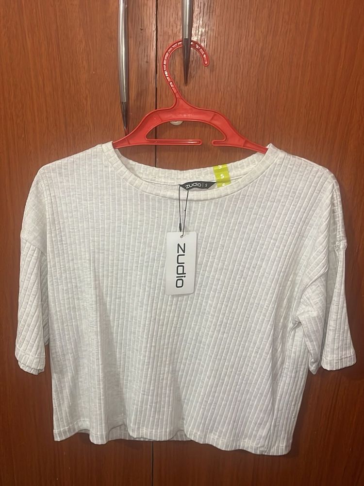 Zudio Ribbed Crop Top