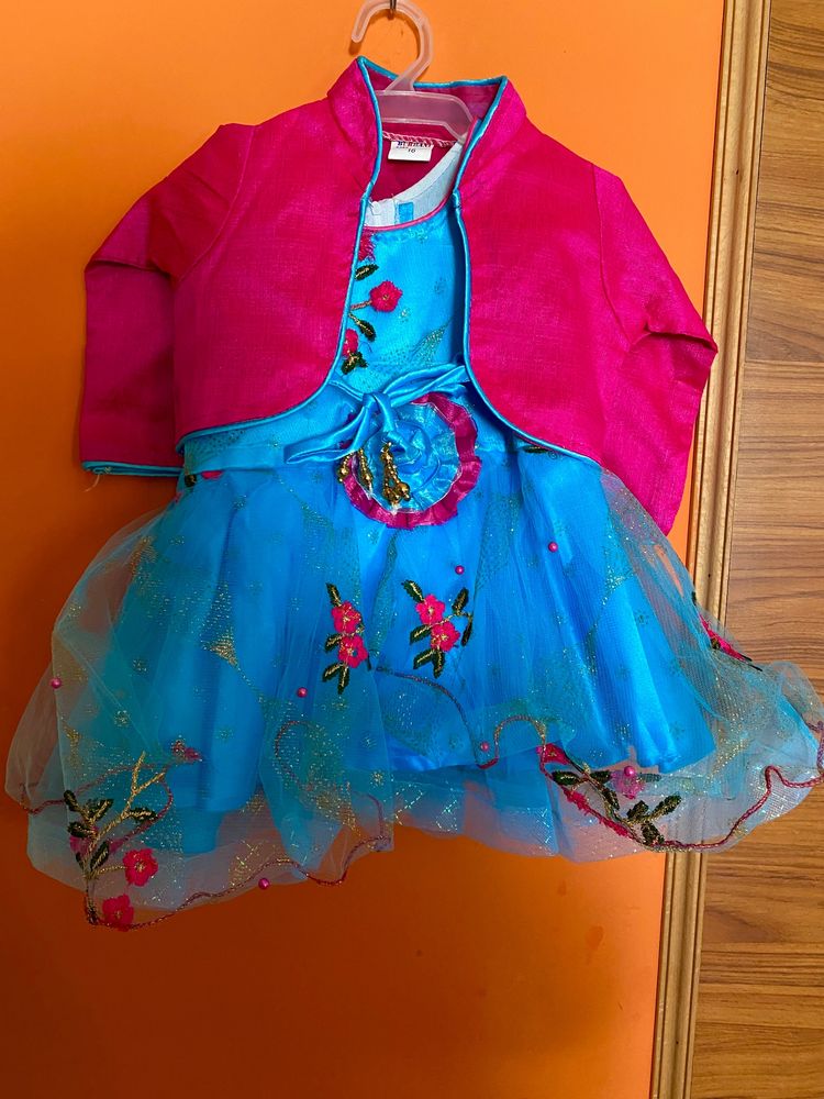 🔥🔥 Price Drop  party Wear Frock🔥🔥 Baby Girl Fr