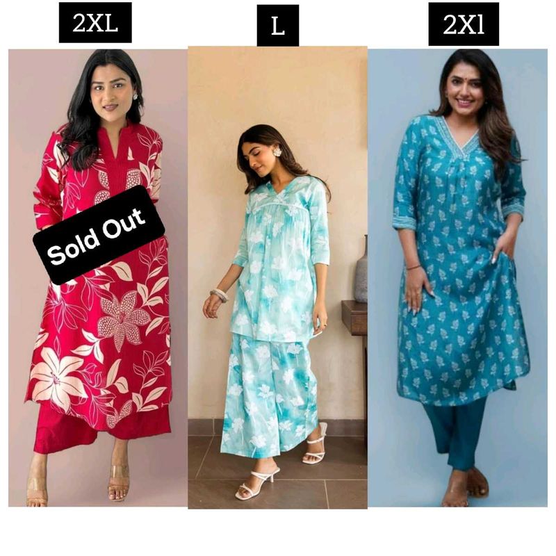 🚨Price Drop BRAND New 2 Kurta Pant Sets🔥