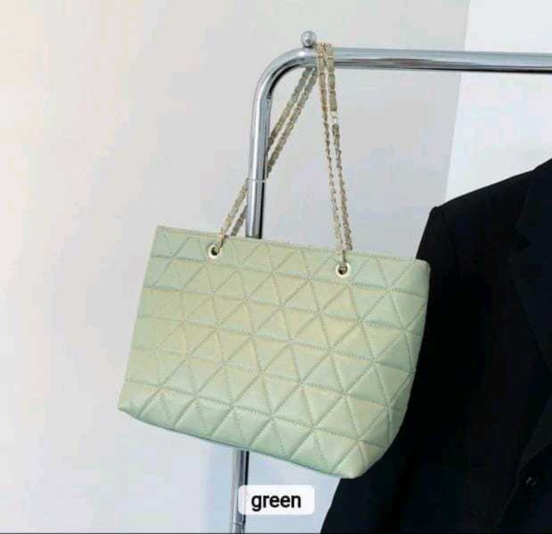 Quilted Green Handbag
