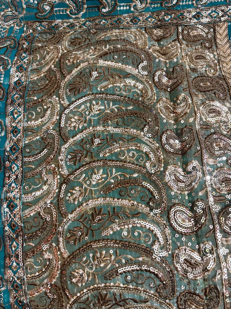 Embroidered saree with blouse