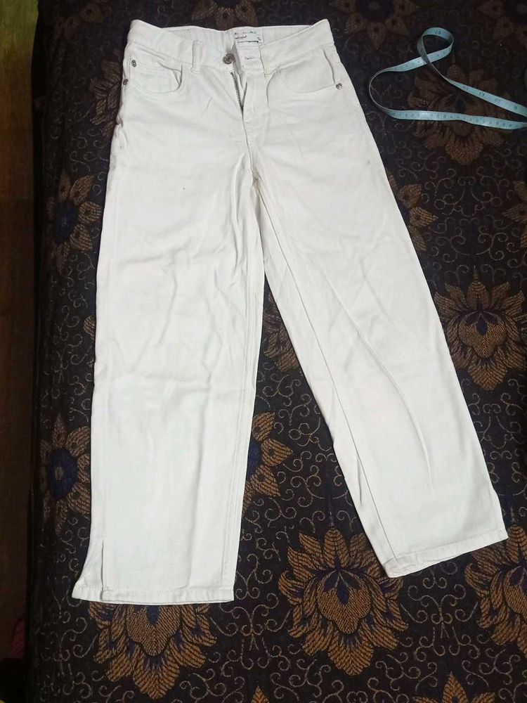 Wide Leg White Pants