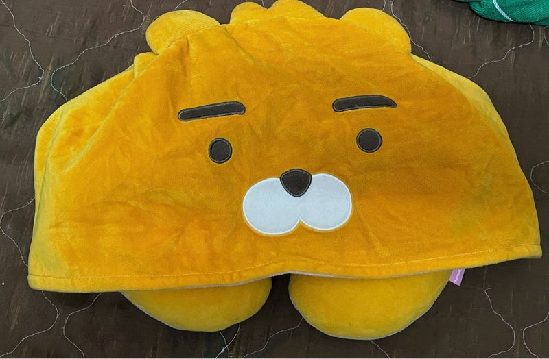 kakao and friends reversible neck pillow