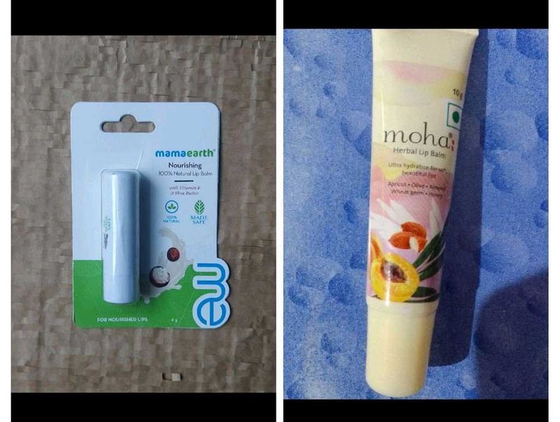 5 Mamaearth And Moha Lip Balm Combo