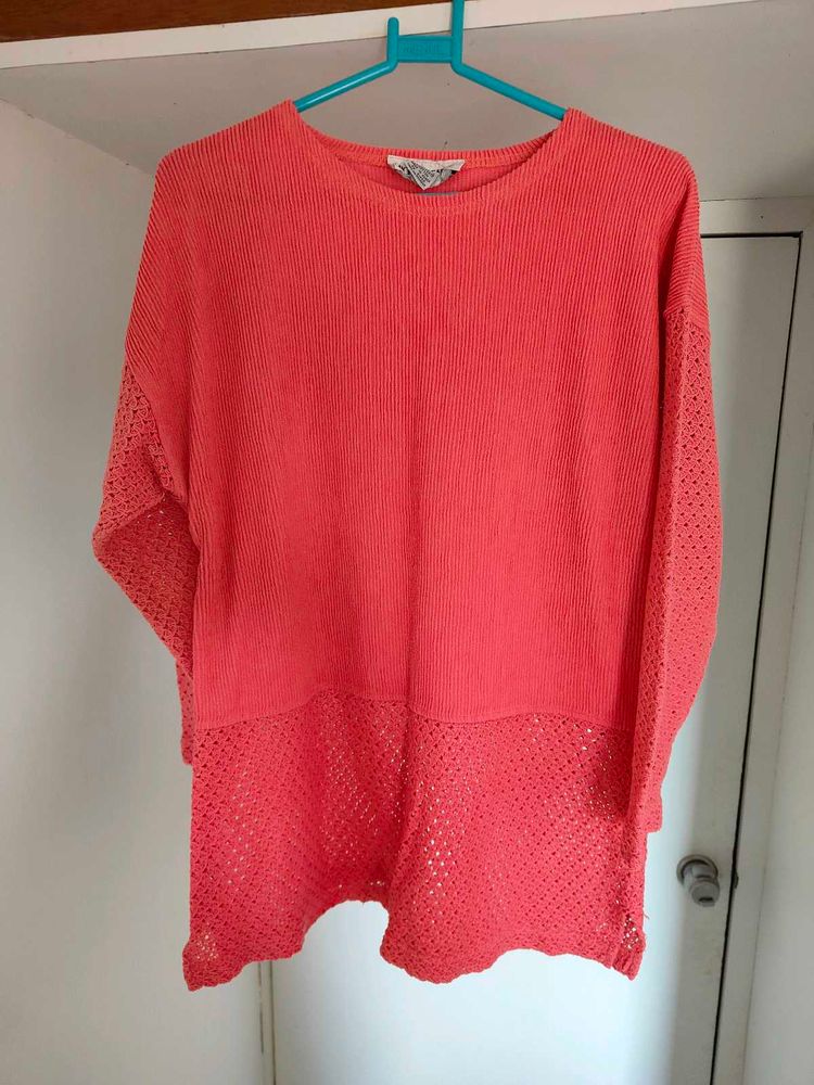 Coral Knit Top/tunic