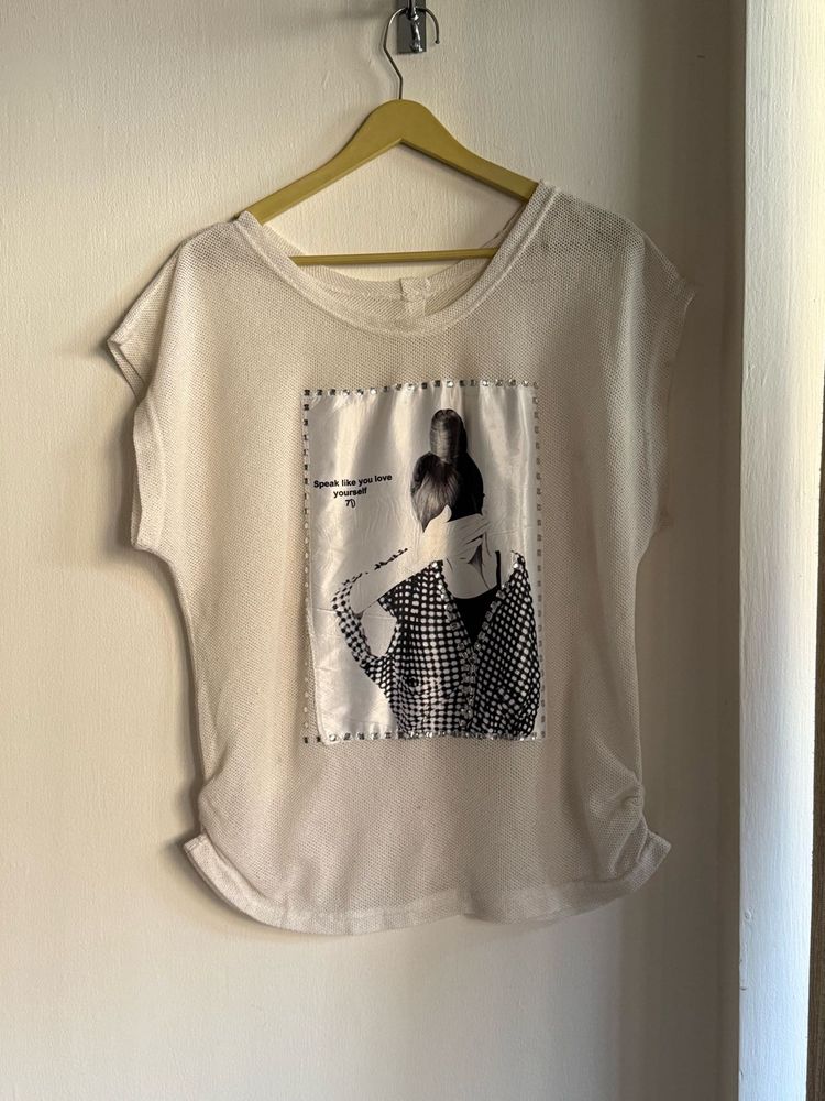 Crochet Pearl Studded Top