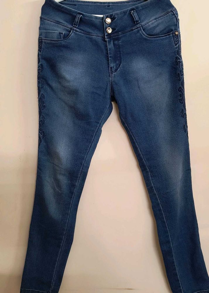 Navy Blue Slim Fit Jeans