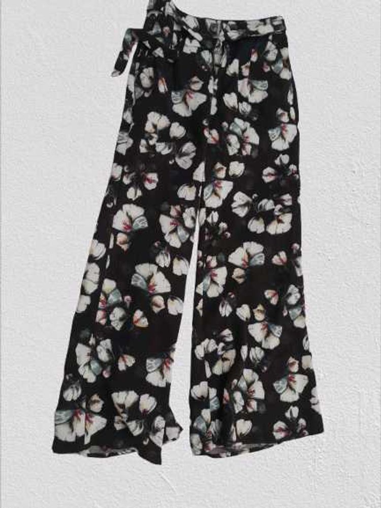 Floral Palazzo With Pockets