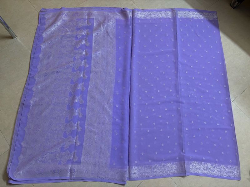Lavender Soft Silk Saree