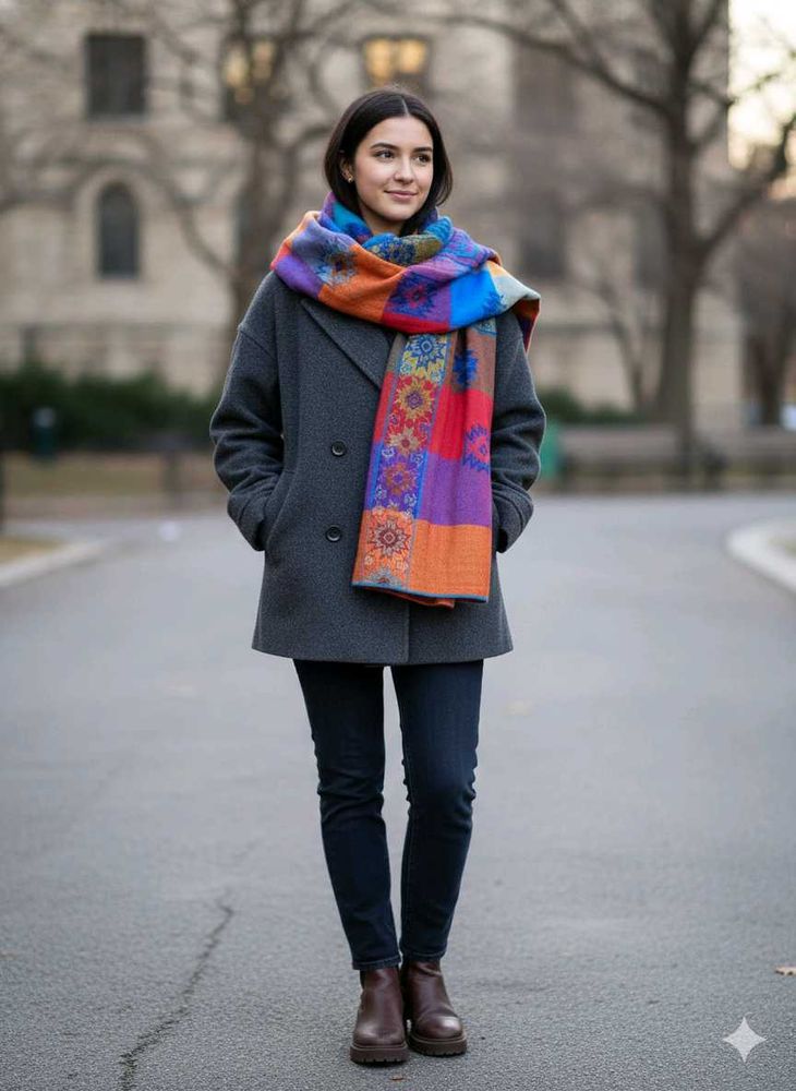 Price Drop !!!!Multicolor  Shawl @199