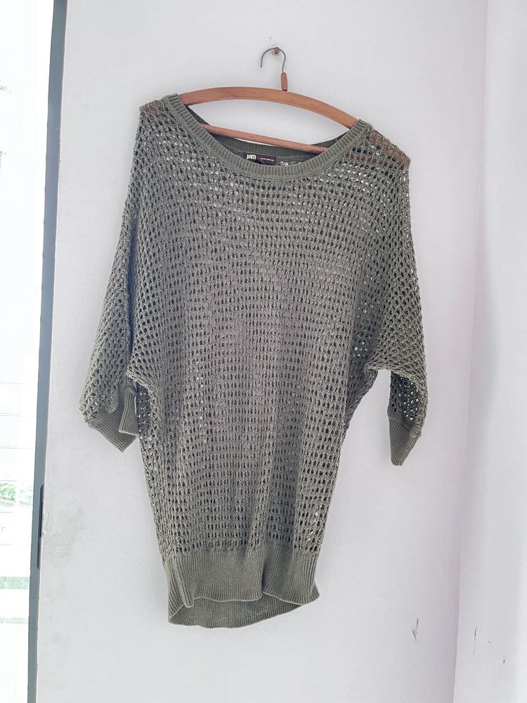 Olive Green Knit Sweater