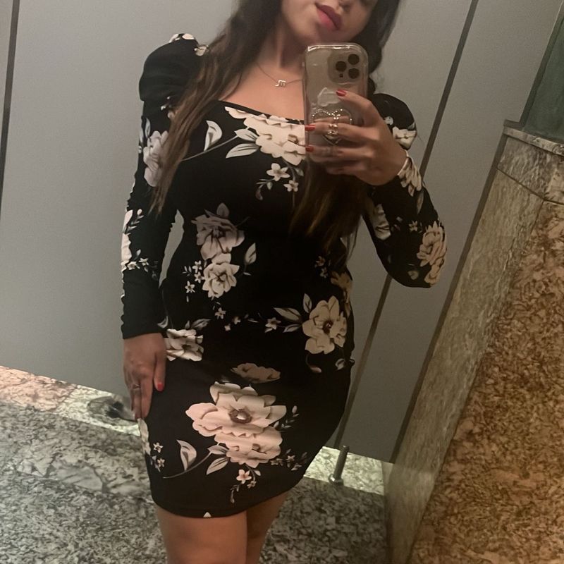 Beautiful Floral Bodycon Shein Dress