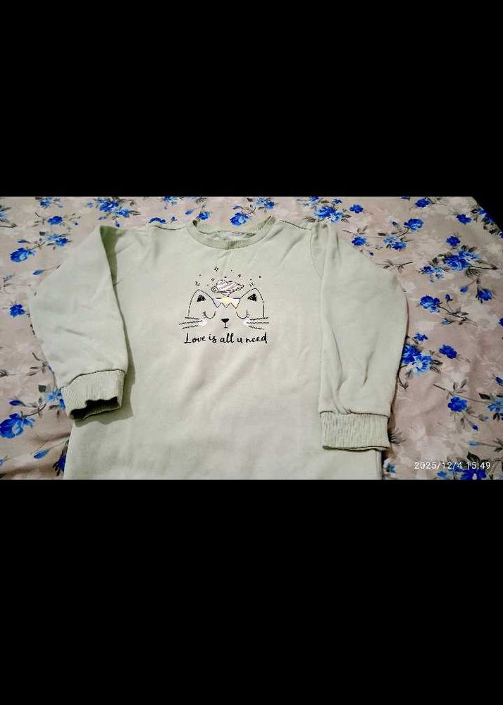 Cute Cat Graphic Long Sleeve sweater