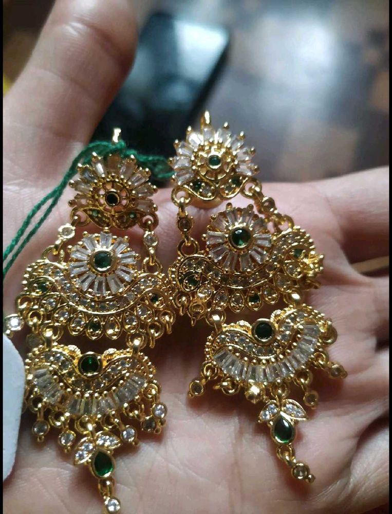 Gold Tone Dangle Earrings