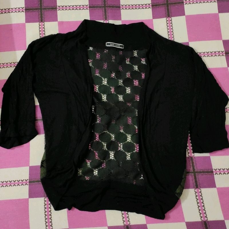 Back Net Black Shrug